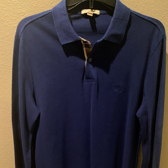 Burberry Long Sleeve Polo Shirt - Picture 1 of 3